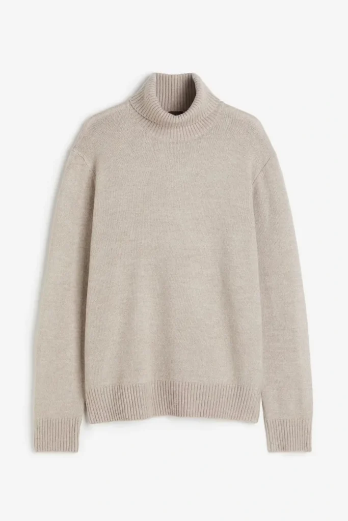 hm regular fit polo neck jumper